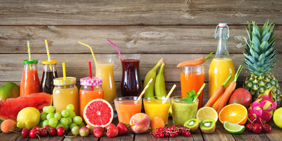 Правильный выбор соковой продукций из фруктов и овощей