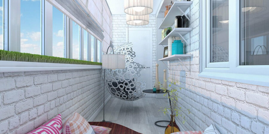 Идеи интерьера балкона с фото